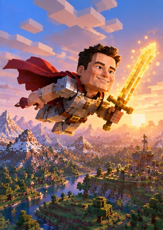 Craft Sword Elon world scene 3